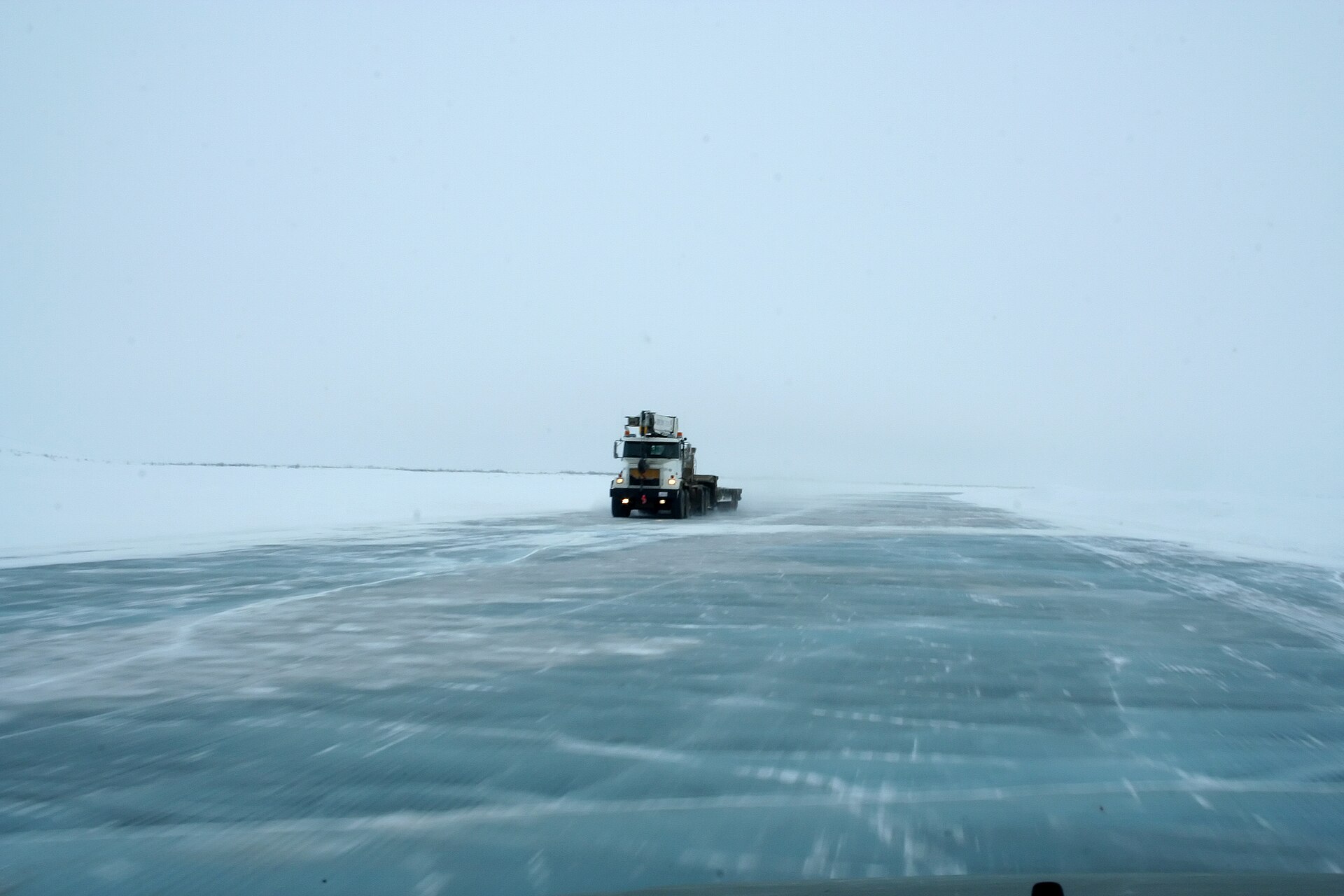 ice road Northwest Territories truck